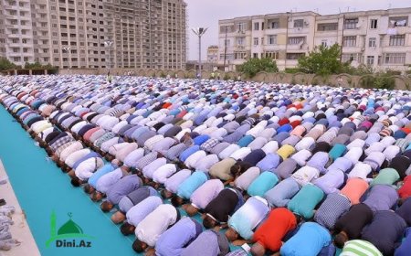 Azərbaycan məscidlərində bayram namazı qılındı