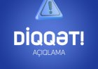 DİQQƏT! SAXTA SƏHİFƏLƏRƏ VƏ FIRILDAQÇILARA İNANMAYIN!